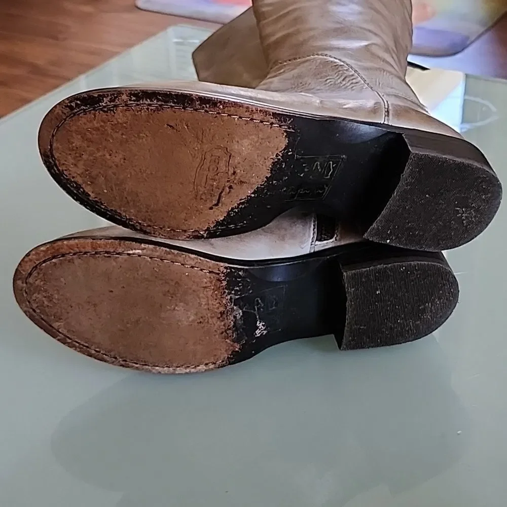 Patron Stina Leather Hippie Boho Chic Coastal Cowgirl Riding Boots Size 7
